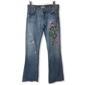 Allen B. By ABS Embroidered Flare boot Cut Jeans